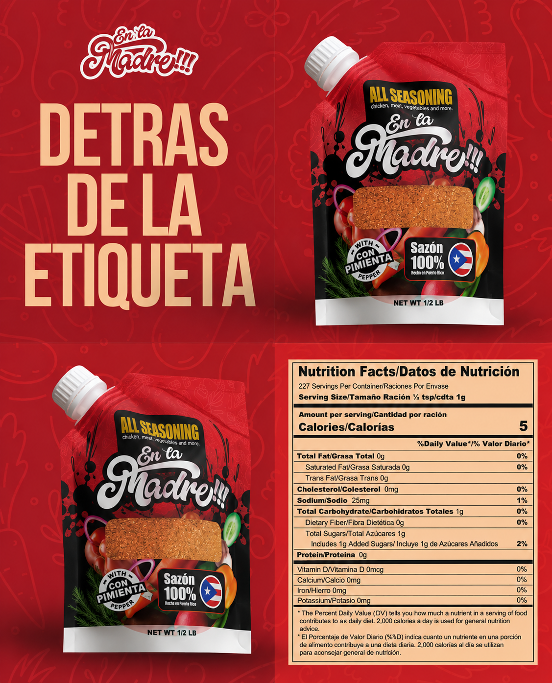 All Seasoning Con Pimienta 1/2 Lb