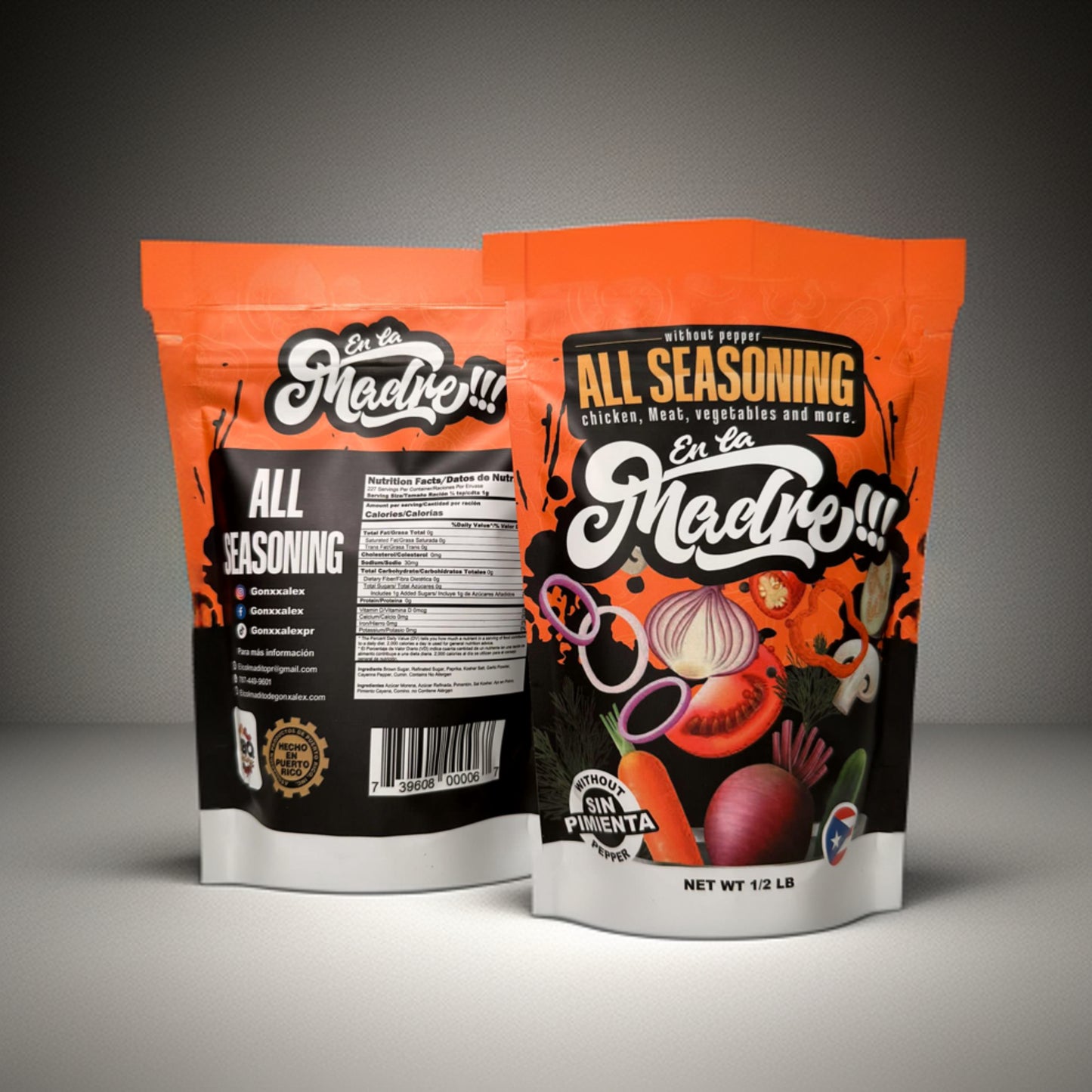 All Seasoning Sin Pimienta 1/2 Lb