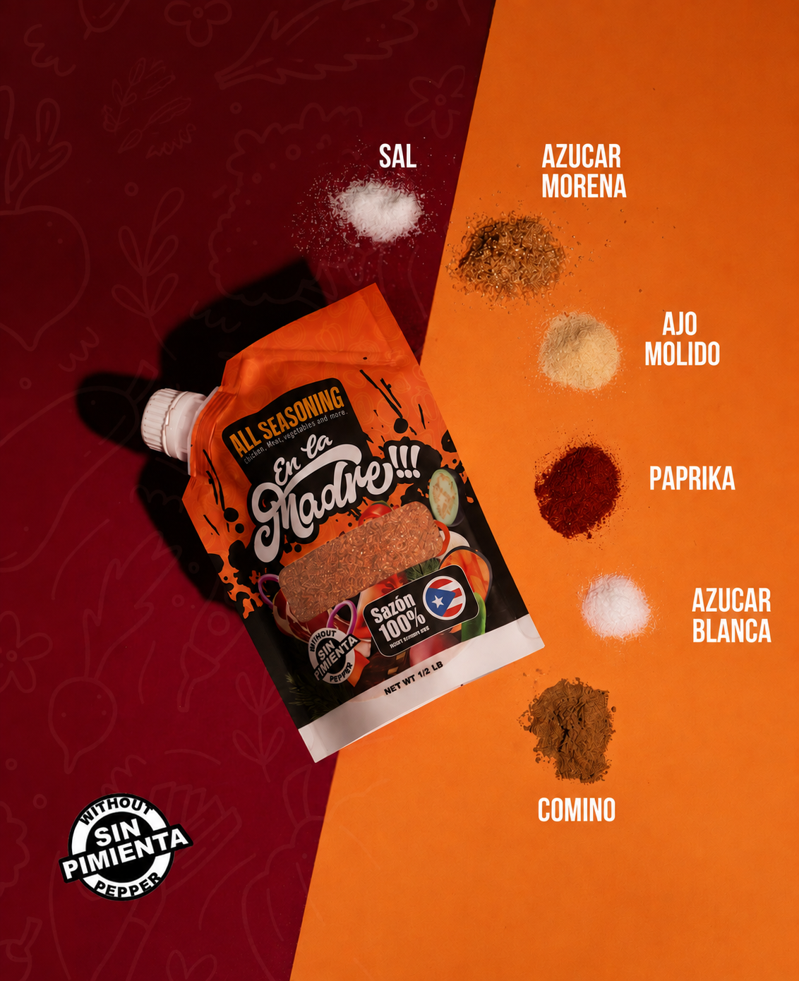 All Seasoning Sin Pimienta 1 Lb